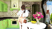 cheerful maid without panties eats a lot of bananas in the dining room asmr min Konulu Porno