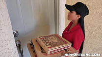 Two Guys Playing with Delivery Girl - Ember Sno... Konulu Porno
