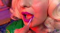 lipstick seduce asmr closeup video of pin up milf arya min Konulu Porno