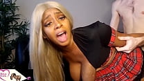 Ebony College Slut IslaCox Loves Big White Cock Konulu Porno