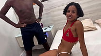 the married woman released by the cuckold fucking with two males ended up cumming min Konulu Porno