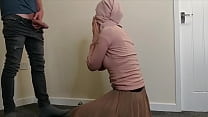 beautiful arab muslim babe in hijab fucked by her husbands best friend while praying min Konulu Porno