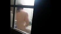 voyeur bathroom window min Konulu Porno