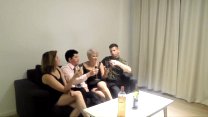 orgy with my step sister and two strangers we met in a bar min Konulu Porno